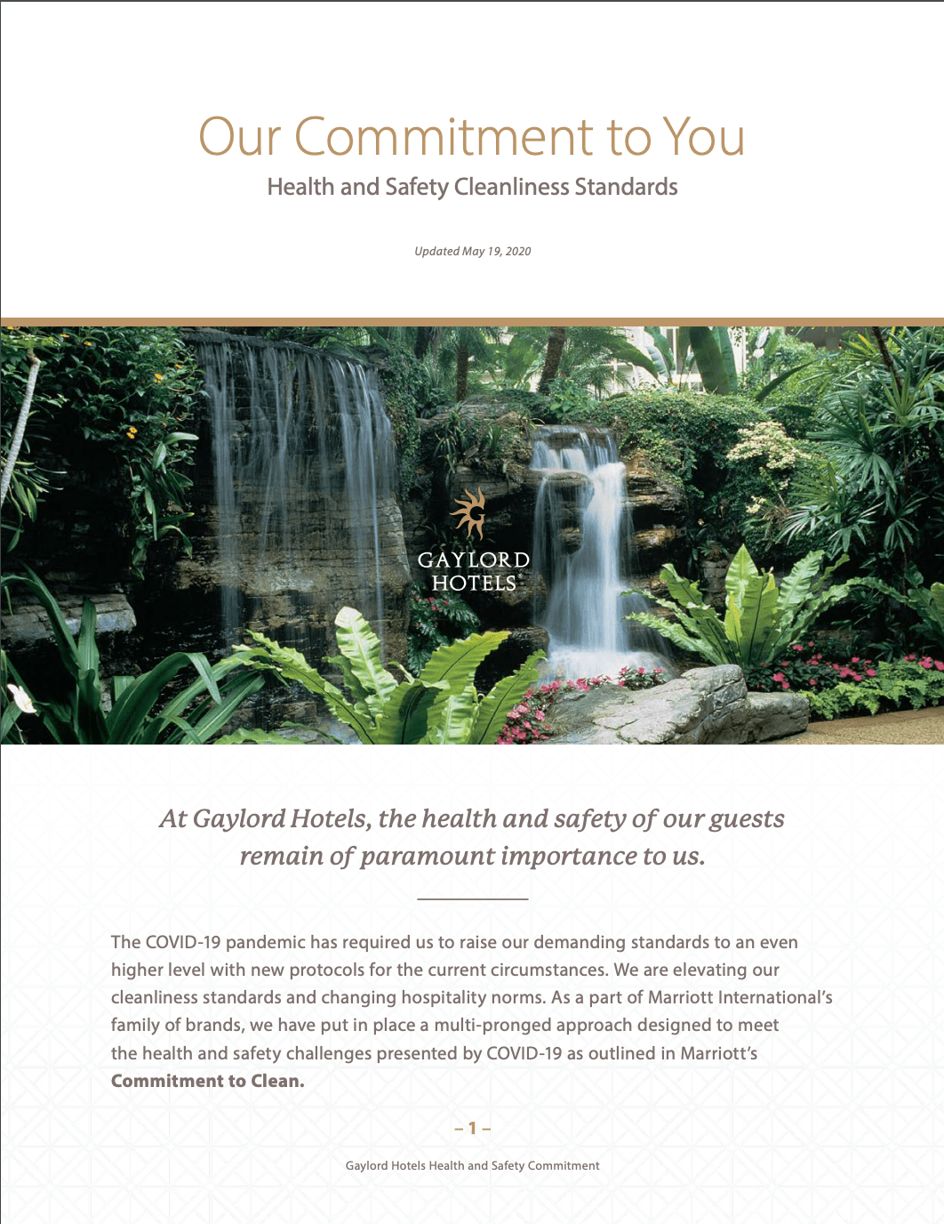 commmitment to clean guide - the commonsense guide to coronavirus and events