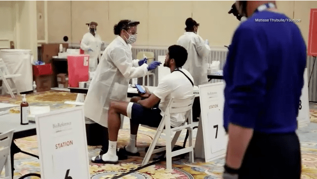 what event professionals can learn from the nba bubble - covid testing