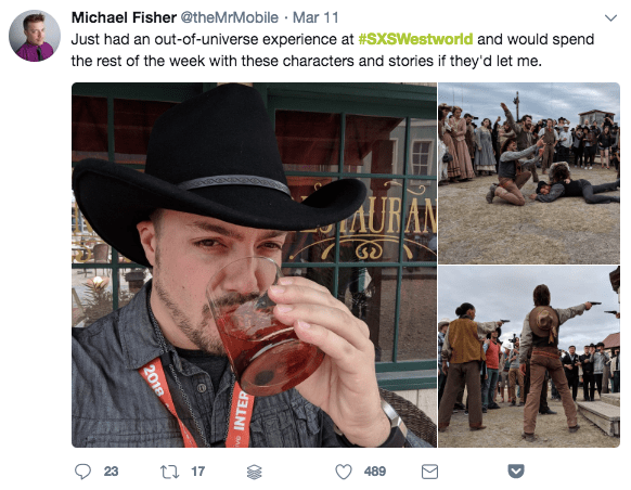 SXSW Westworld Organic Sharing